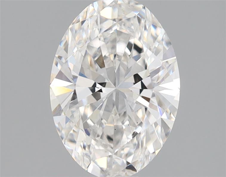 0.97 Carat Oval Lab Diamond with  Cut Diamond in 14KT  view 1
