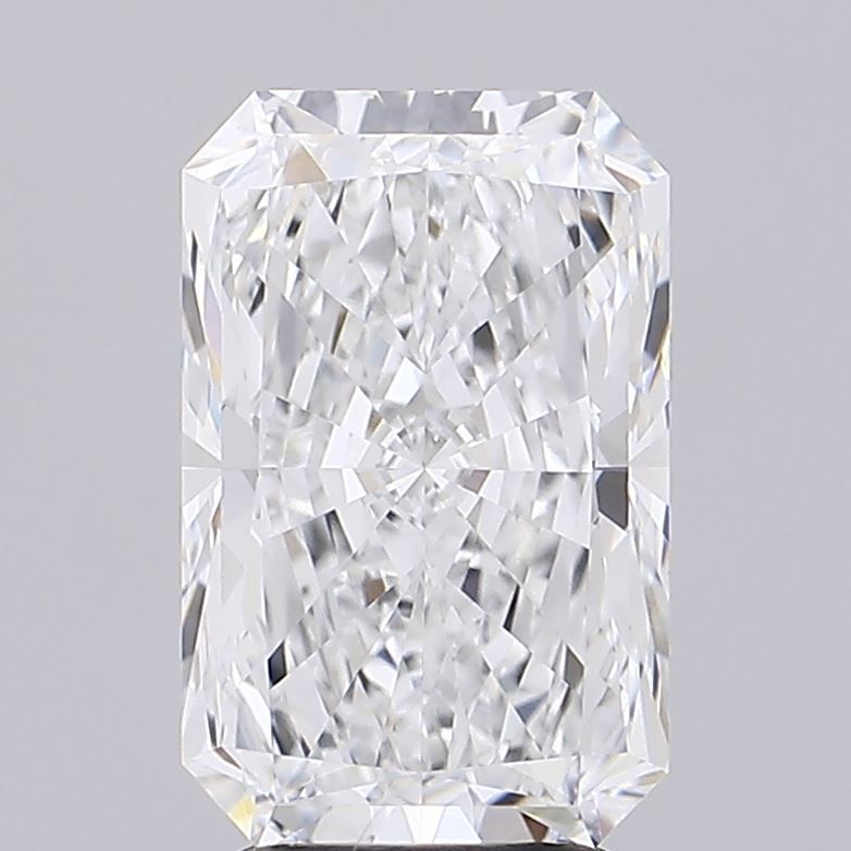 3.85 Carat Radiant Lab Diamond with  Cut Diamond in 14KT  view 1
