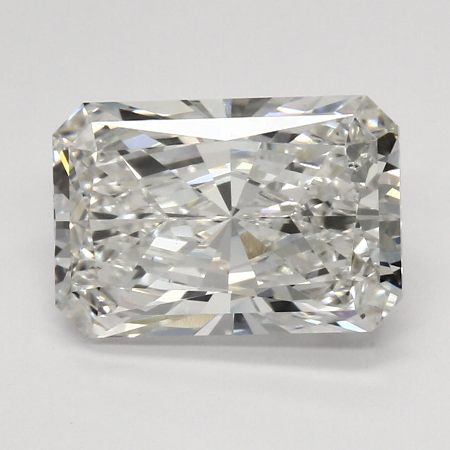 3.05 Carat Radiant Lab Diamond with  Cut Diamond in 14KT  view 1
