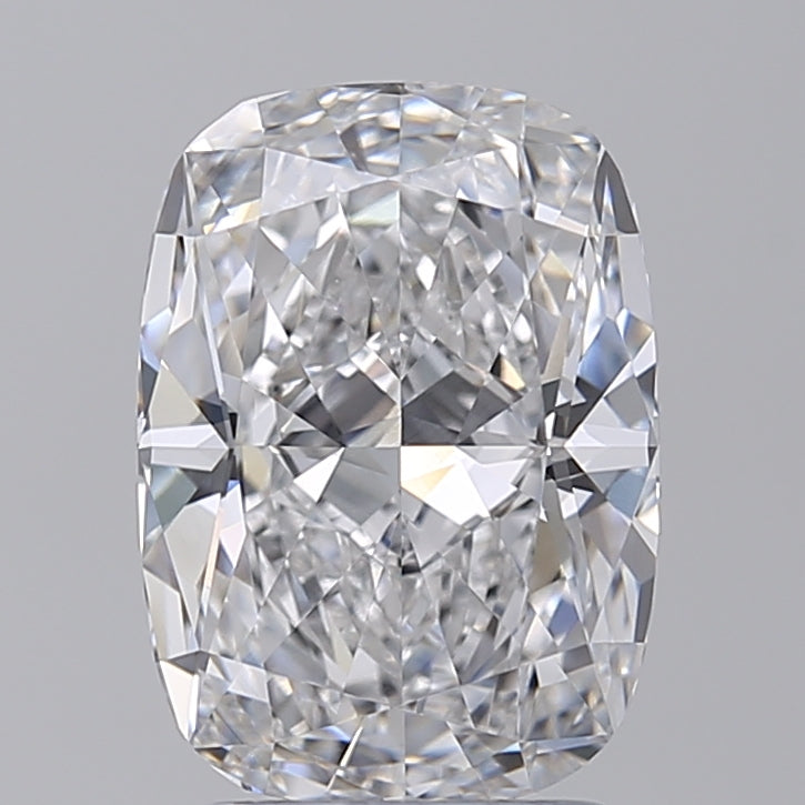 3.07 Carat Cushion Lab Diamond with  Cut Diamond in 14KT  view 1
