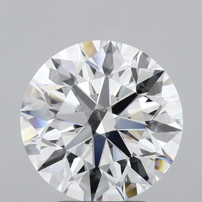 3.53 Carat Round Lab Diamond with  Cut Diamond in 14KT  view 1
