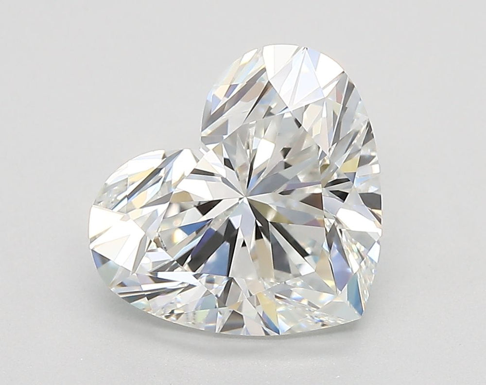 2.29 Carat Heart Lab Diamond with  Cut Diamond in 14KT  view 1
