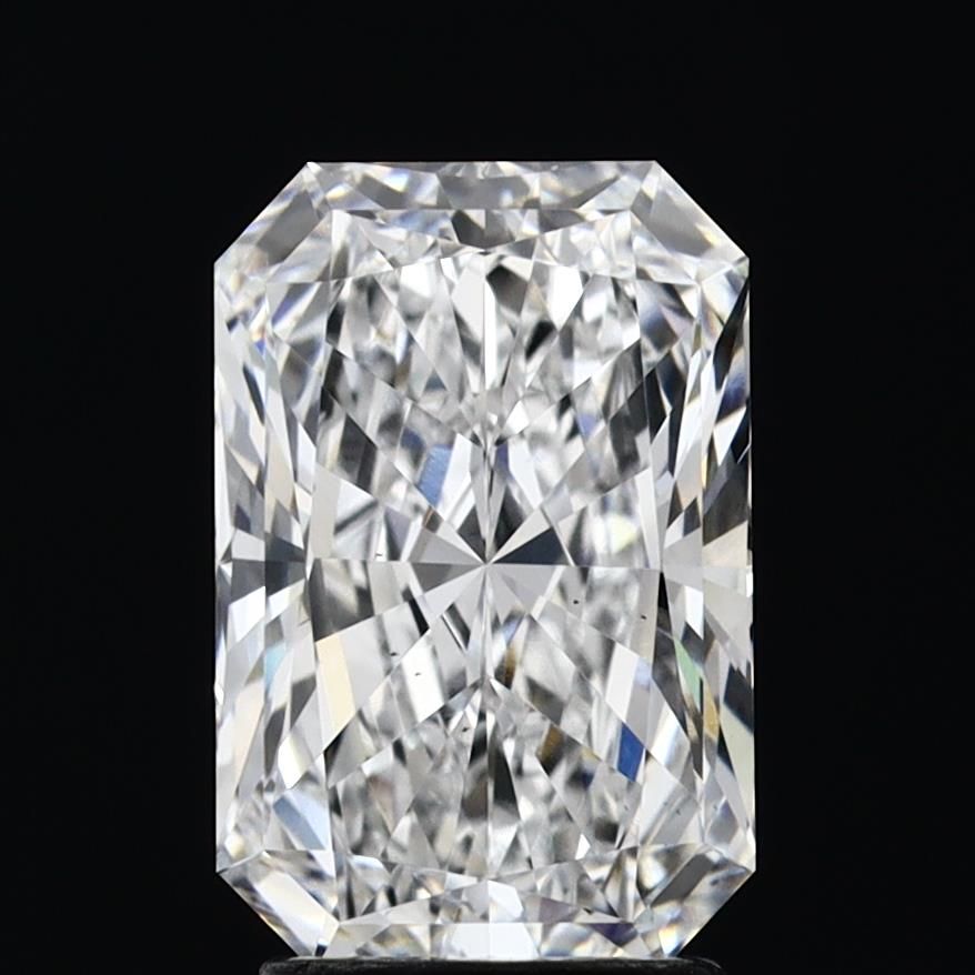 2.7 Carat Radiant Lab Diamond with  Cut Diamond in 14KT  view 1
