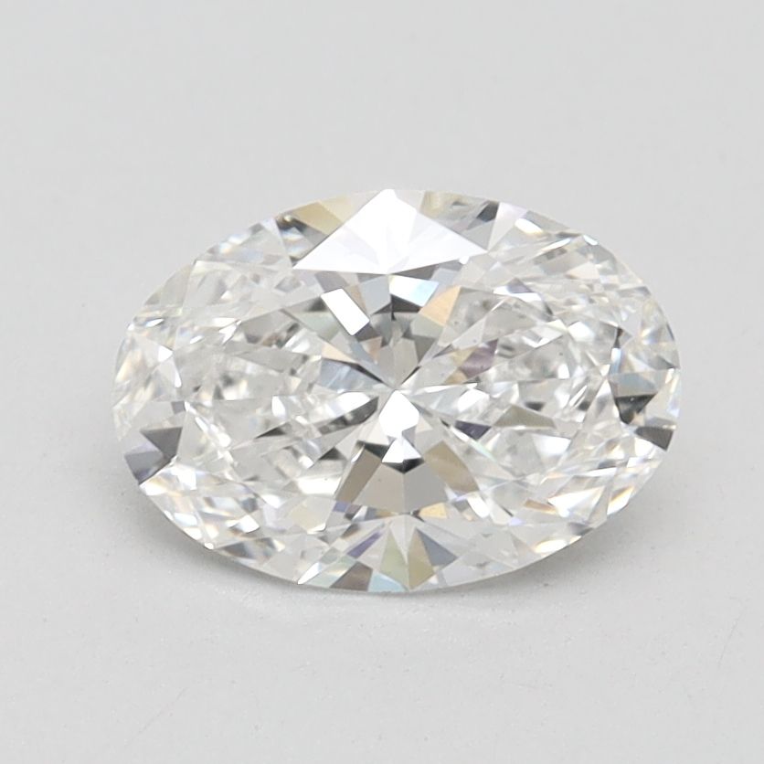 1.12 Carat Oval Lab Diamond with  Cut Diamond in 14KT  view 1
