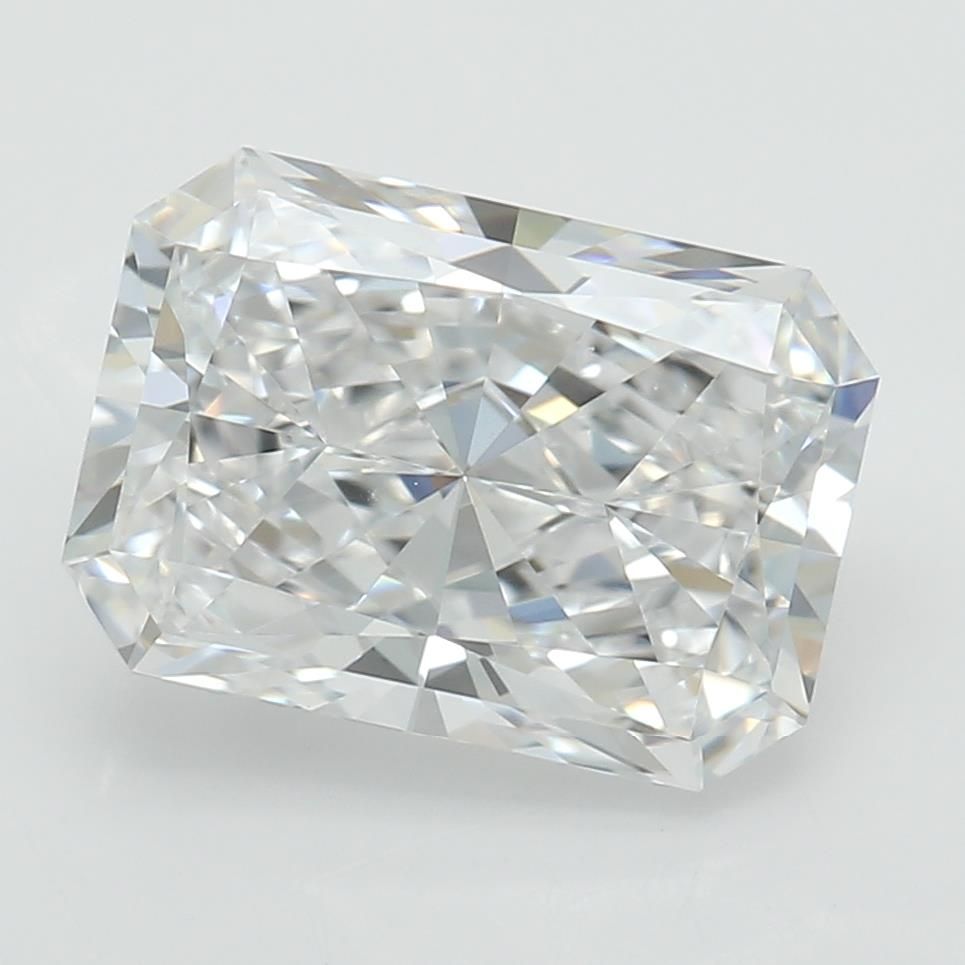 1.58 Carat Radiant Lab Diamond with  Cut Diamond in 14KT  view 1
