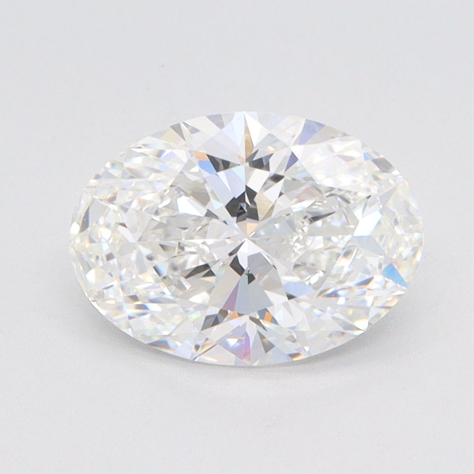 1.71 Carat Oval Lab Diamond with  Cut Diamond in 14KT  view 1
