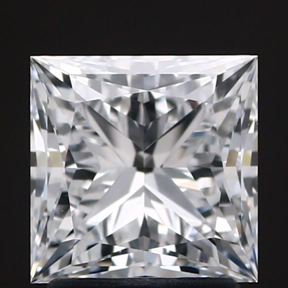 1.8 Carat Princess Lab Diamond with  Cut Diamond in 14KT  view 1
