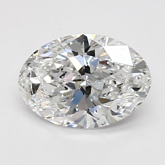 1.01 Carat Oval Lab Diamond with  Cut Diamond in 14KT  view 1
