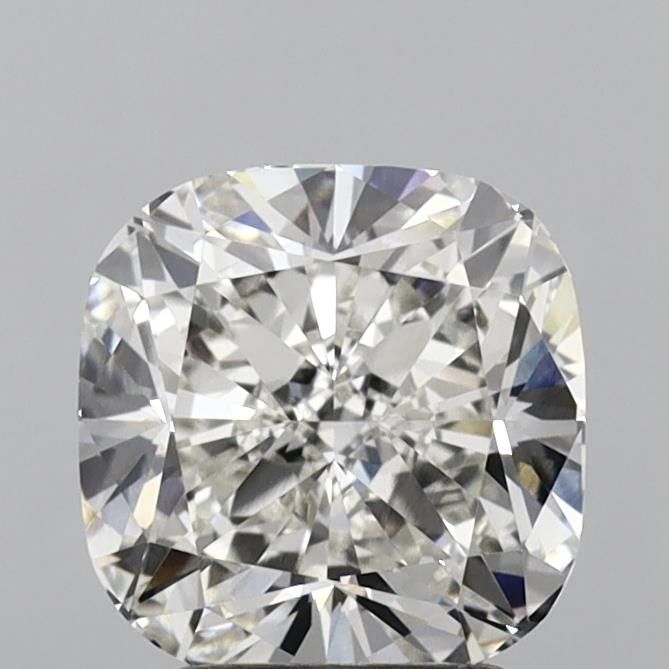 3.0 Carat Cushion Lab Diamond with  Cut Diamond in 14KT  view 1
