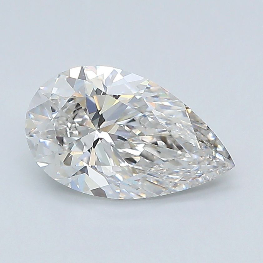 1.3 Carat Pear Lab Diamond with  Cut Diamond in 14KT  view 1
