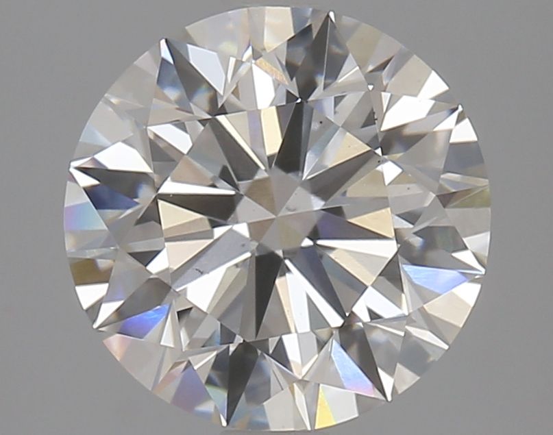 2.85 Carat Round Lab Diamond with  Cut Diamond in 14KT  view 1
