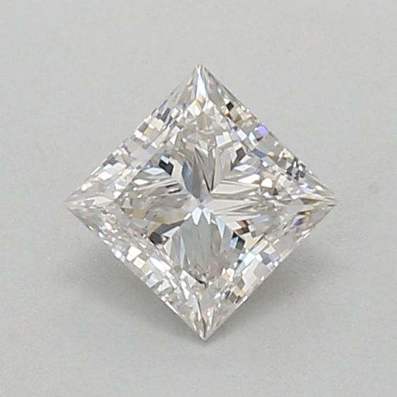 1.0 Carat Princess Lab Diamond with  Cut Diamond in 14KT  view 1
