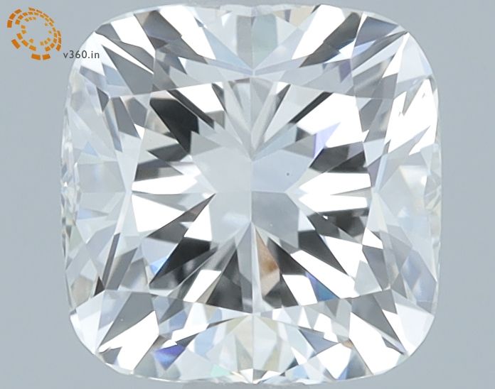 1.15 Carat Cushion Lab Diamond with  Cut Diamond in 14KT  view 1

