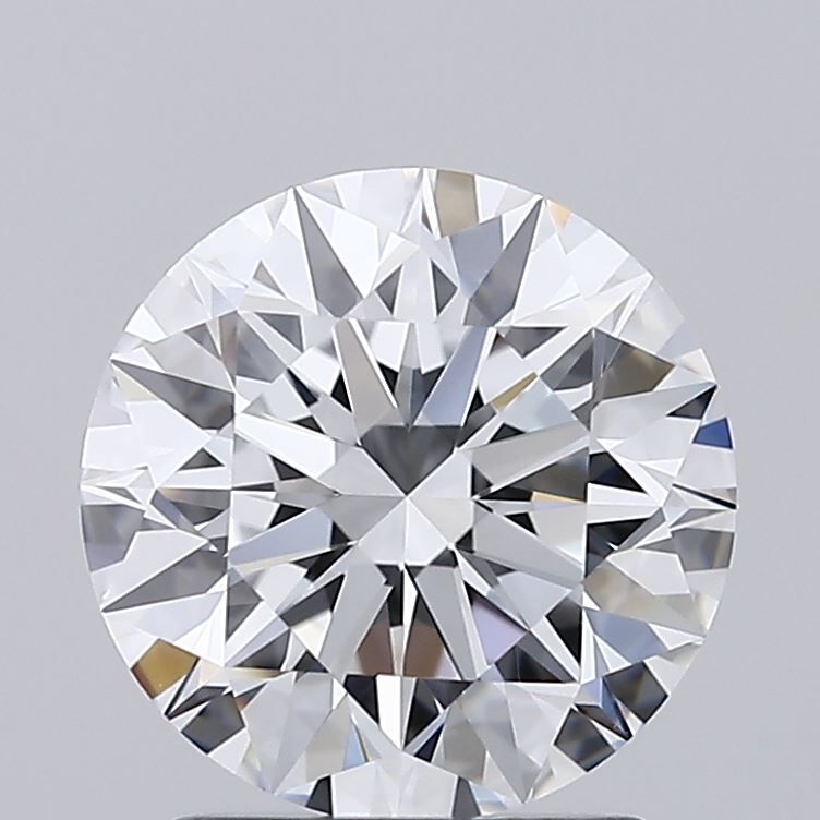 2.1 Carat Round Lab Diamond with  Cut Diamond in 14KT  view 1
