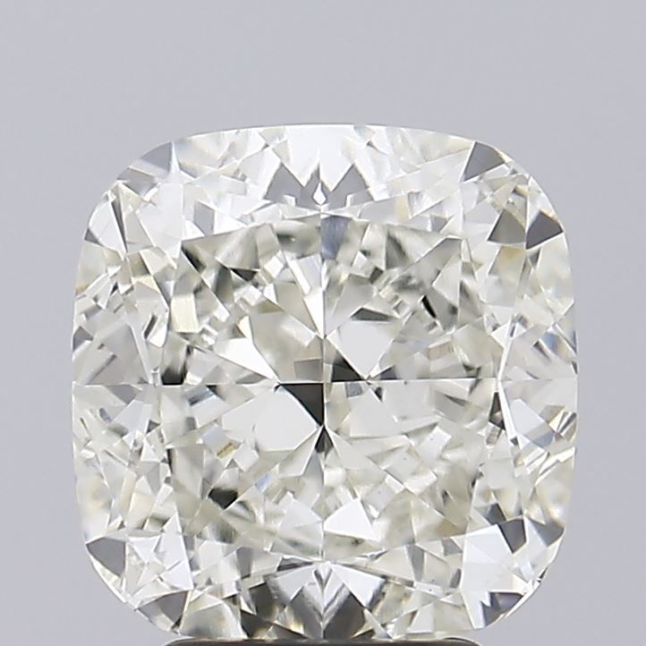 4.51 Carat Cushion Lab Diamond with  Cut Diamond in 14KT  view 1
