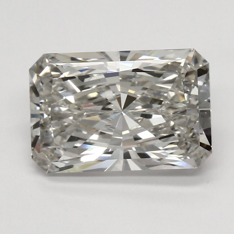 2.14 Carat Radiant Lab Diamond with  Cut Diamond in 14KT  view 1
