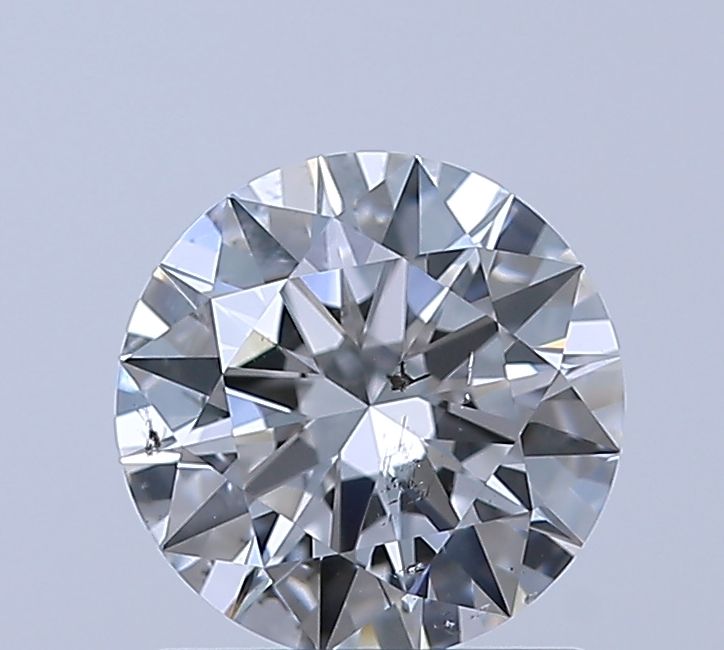 1.03 Carat Round natural Diamond with  Cut Diamond in 14KT  view 1
