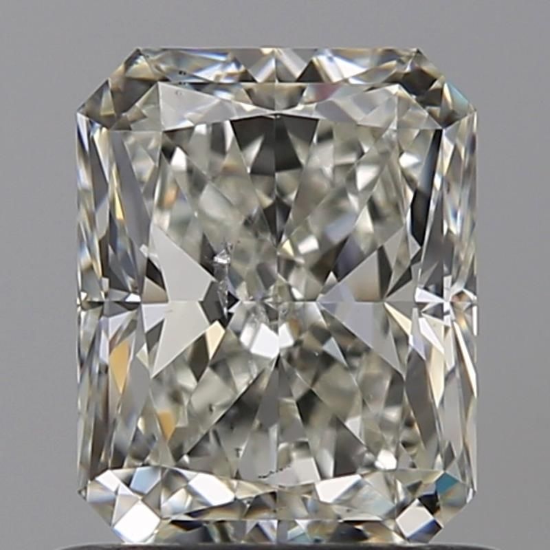 0.9 Carat Radiant Natural Diamond with  Cut Diamond in 14KT  view 1
