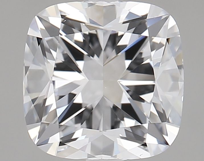 2.01 Carat Cushion Lab Diamond with  Cut Diamond in 14KT  view 1
