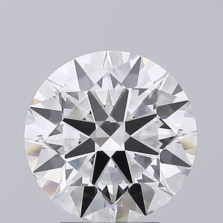 3.48 Carat Round Lab Diamond with  Cut Diamond in 14KT  view 1
