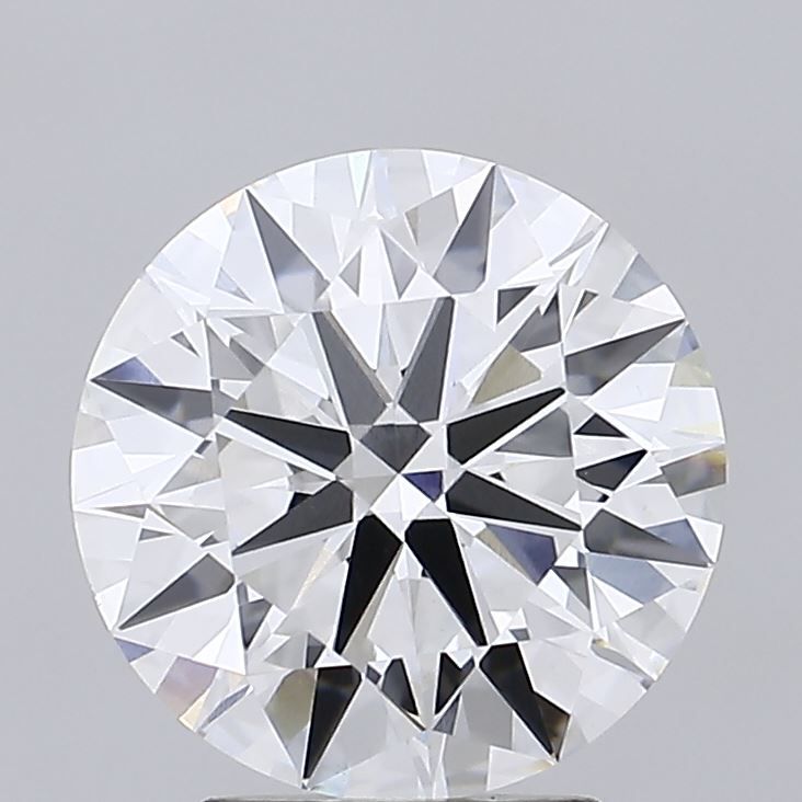 3.13 Carat Round Lab Diamond with  Cut Diamond in 14KT  view 1
