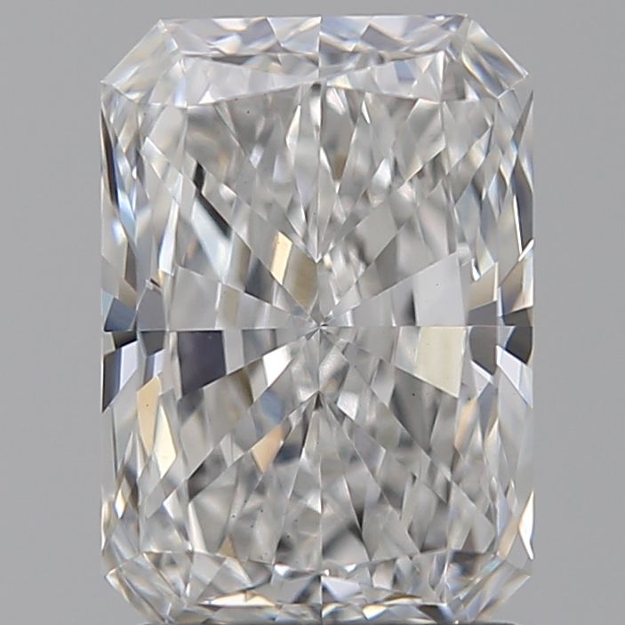 1.73 Carat Radiant Lab Diamond with  Cut Diamond in 14KT  view 1
