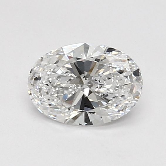 0.64 Carat Oval Lab Diamond with  Cut Diamond in 14KT  view 1
