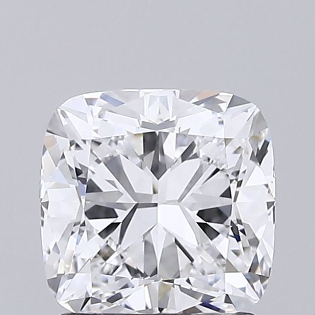 1.51 Carat Cushion Lab Diamond with  Cut Diamond in 14KT  view 1
