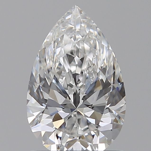 1.0 Carat Pear Lab Diamond with  Cut Diamond in 14KT  view 1
