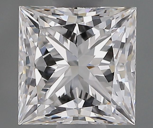 0.8 Carat Princess Natural Diamond with  Cut Diamond in 14KT  view 1
