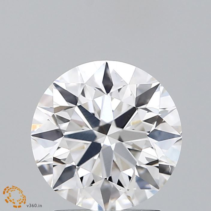 2.16 Carat Round Lab Diamond with  Cut Diamond in 14KT  view 1

