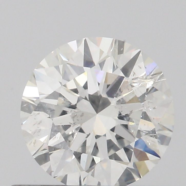 0.5 Carat Round Natural Diamond with  Cut Diamond in 14KT  view 1
