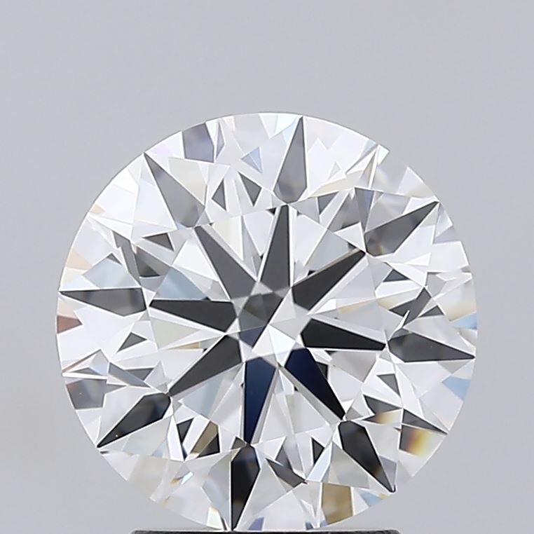 2.76 Carat Round Lab Diamond with  Cut Diamond in 14KT  view 1
