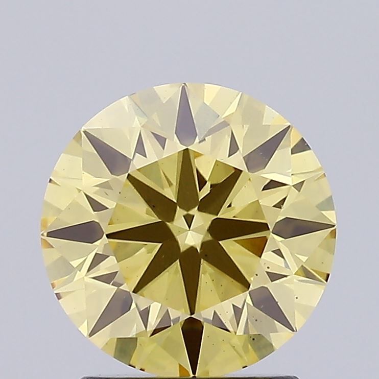1.81 Carat Round Lab Diamond with  Cut Diamond in 14KT  view 1
