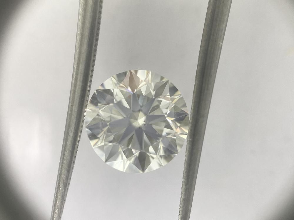 1.5 Carat Round Natural Diamond with  Cut Diamond in 14KT  view 1
