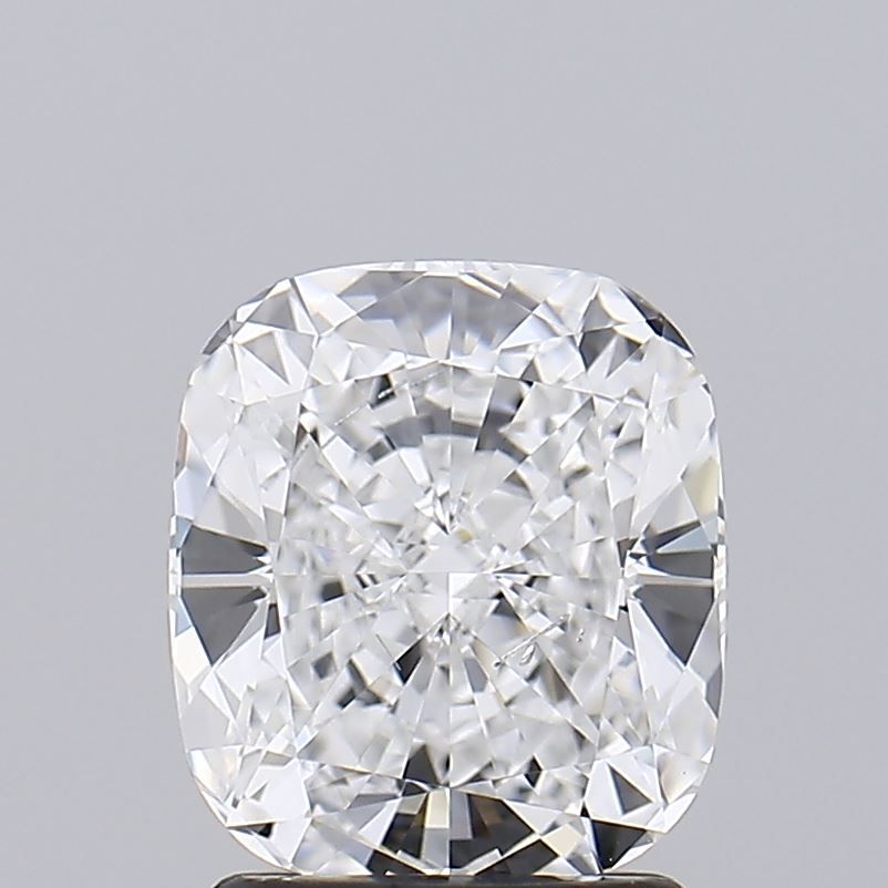 2.02 Carat Cushion Lab Diamond with  Cut Diamond in 14KT  view 1

