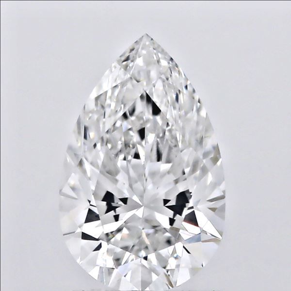 1.0 Carat Pear Lab Diamond with  Cut Diamond in 14KT  view 1
