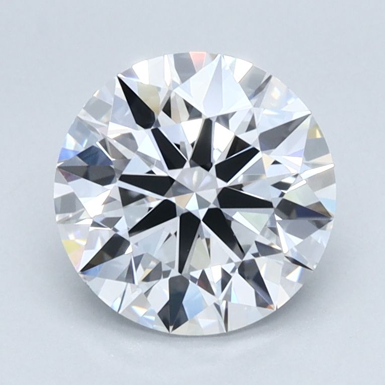 1.51 Carat Round Lab Diamond with  Cut Diamond in 14KT  view 1
