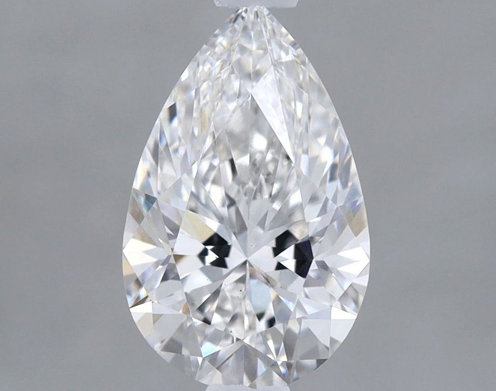 1.03 Carat Pear Lab Diamond with  Cut Diamond in 14KT  view 1
