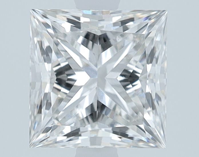 1.75 Carat Princess Lab Diamond with  Cut Diamond in 14KT  view 1
