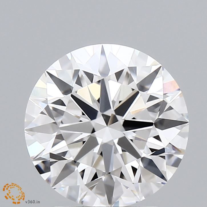 2.72 Carat Round Lab Diamond with  Cut Diamond in 14KT  view 1
