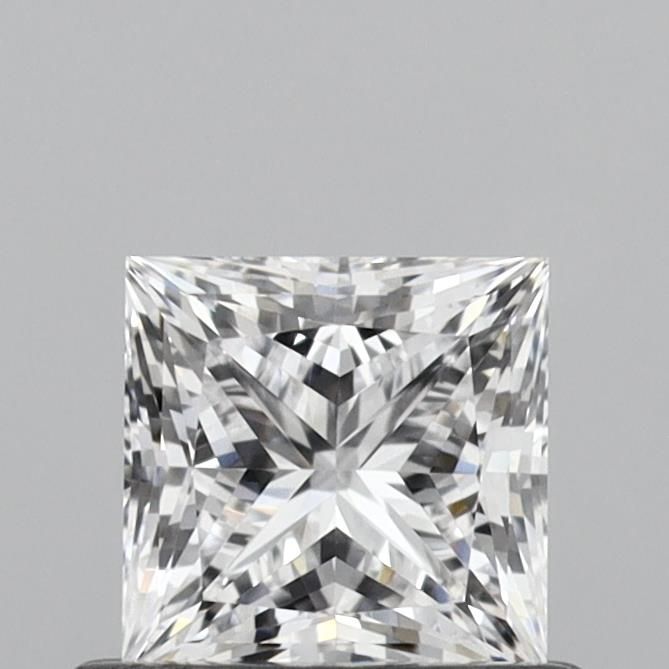 0.71 Carat Princess Lab Diamond with  Cut Diamond in 14KT  view 1

