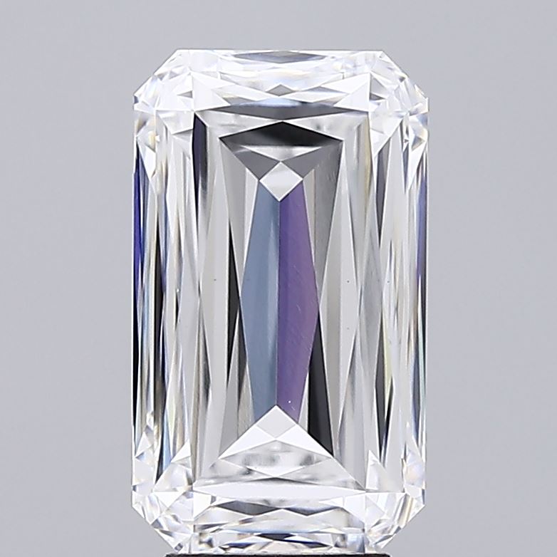 6.01 Carat Radiant Lab Diamond with  Cut Diamond in 14KT  view 1
