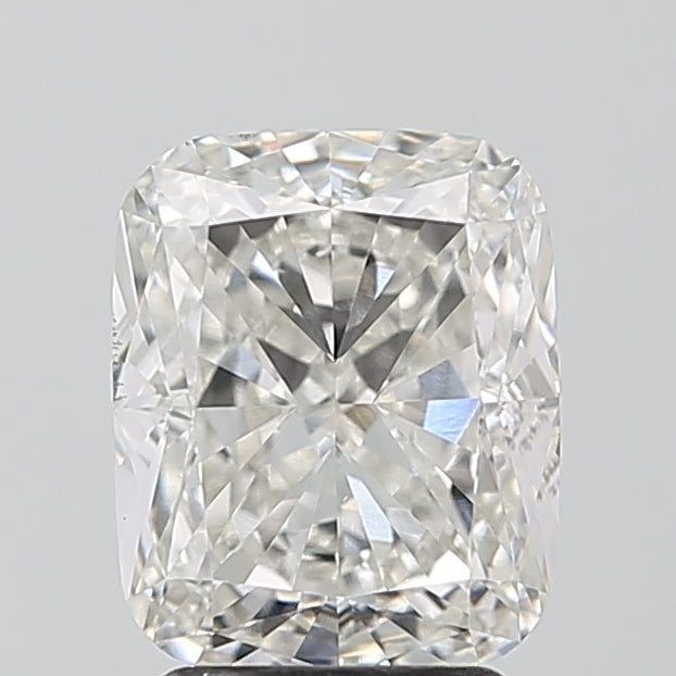 3.03 Carat Cushion Lab Diamond with  Cut Diamond in 14KT  view 1
