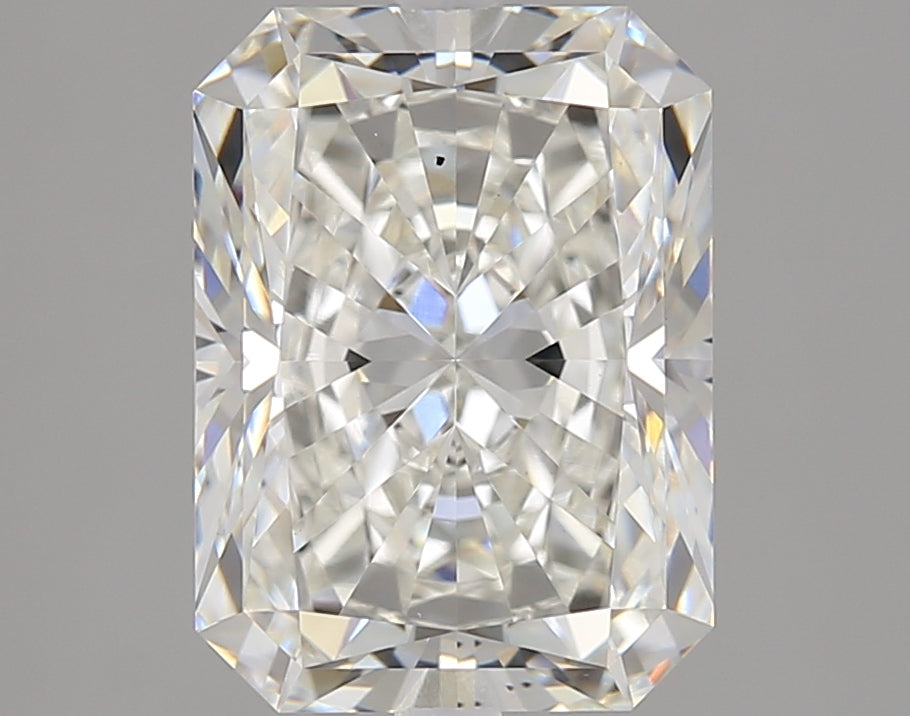 3.03 Carat Radiant Lab Diamond with  Cut Diamond in 14KT  view 1
