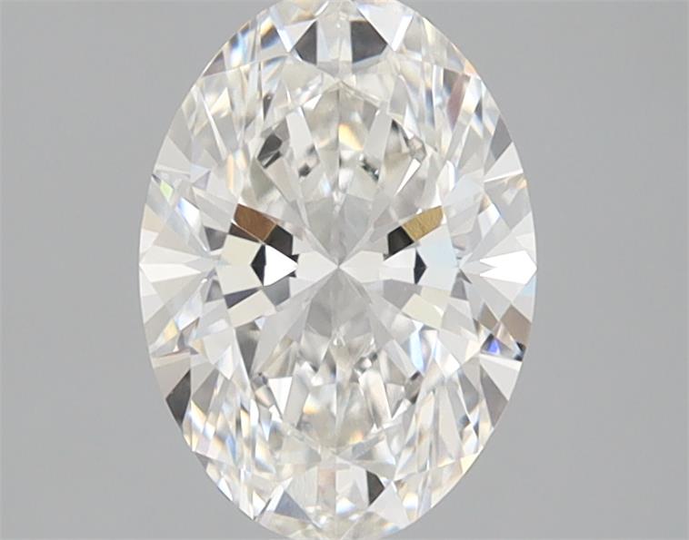 1.25 Carat Oval Lab Diamond with  Cut Diamond in 14KT  view 1
