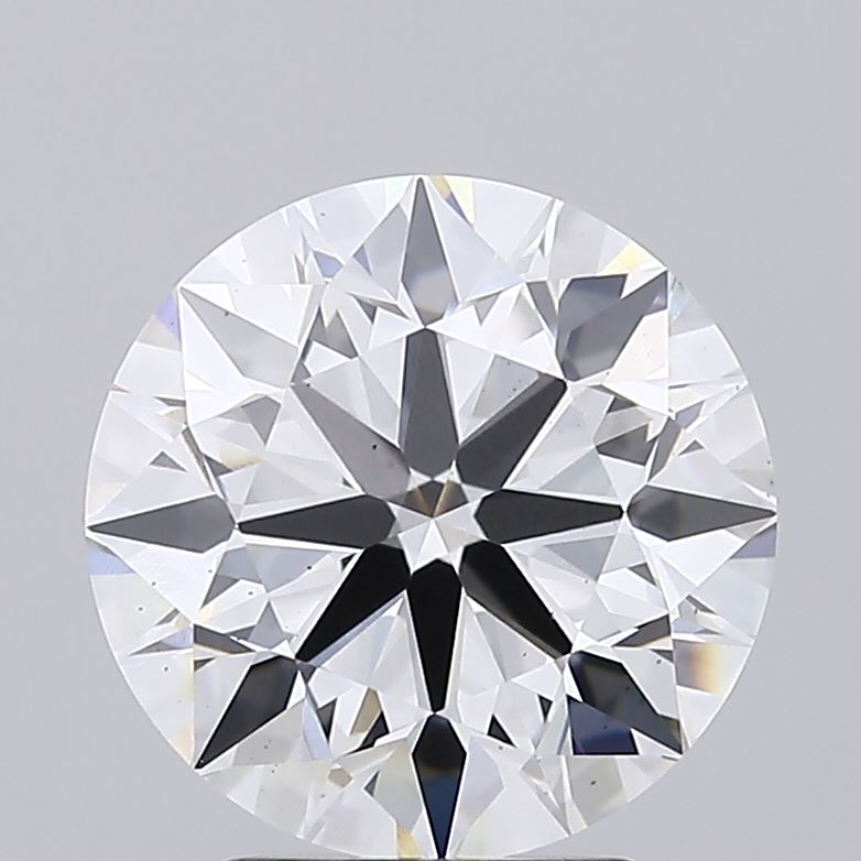 3.73 Carat Round Lab Diamond with  Cut Diamond in 14KT  view 1
