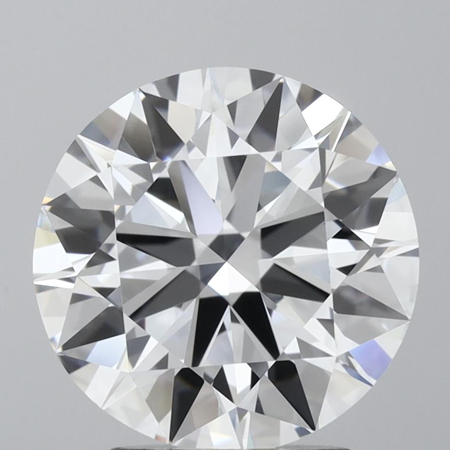 3.0 Carat Round Lab Diamond with  Cut Diamond in 14KT  view 1
