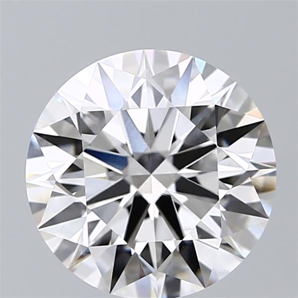 3.37 Carat Round Lab Diamond with  Cut Diamond in 14KT  view 1
