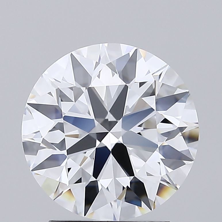 2.32 Carat Round Lab Diamond with  Cut Diamond in 14KT  view 1
